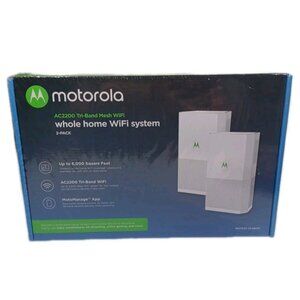 Motorola White Wireless Router Mesh System